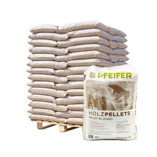 PELLET PFEIFER 100% ABETE -CERTIFICATO EN PLUS A1 - 72 SACCHI DA 15 KG