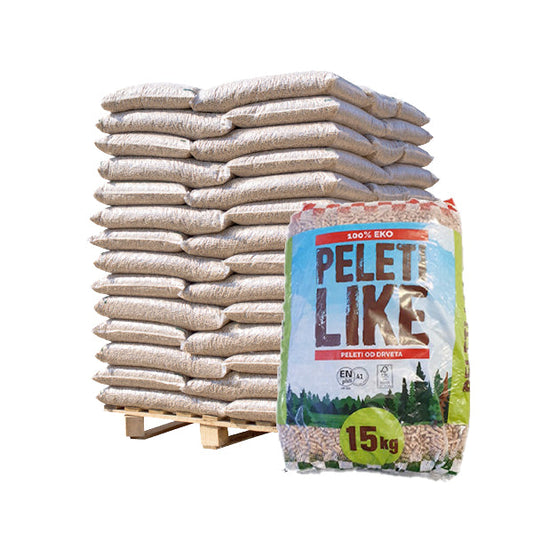 Bancale da 70 sacchi 15 Kg pellet abete e faggio PELLET LIKE A1 HR002